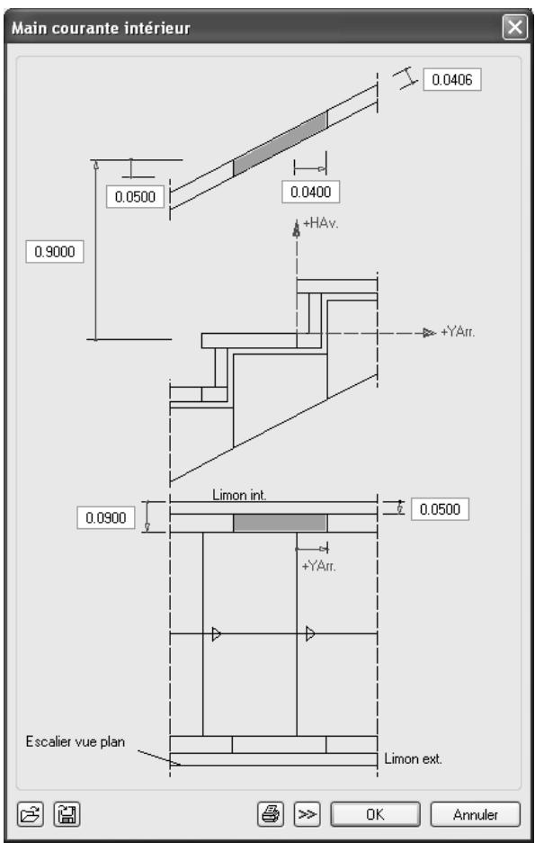 CAD LIMITED ALLPLAN 2005 ARCHITECTURE - Pour définir les paramètres d'un élément d'escalier - 5