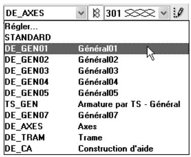CAD LIMITED ALLPLAN 2005 ARCHITECTURE - Sélectionner le layer actif - 2