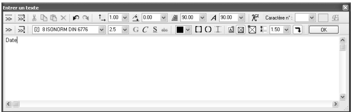 CAD LIMITED ALLPLAN 2005 ARCHITECTURE - Pour entrer un texte et le copier - 2