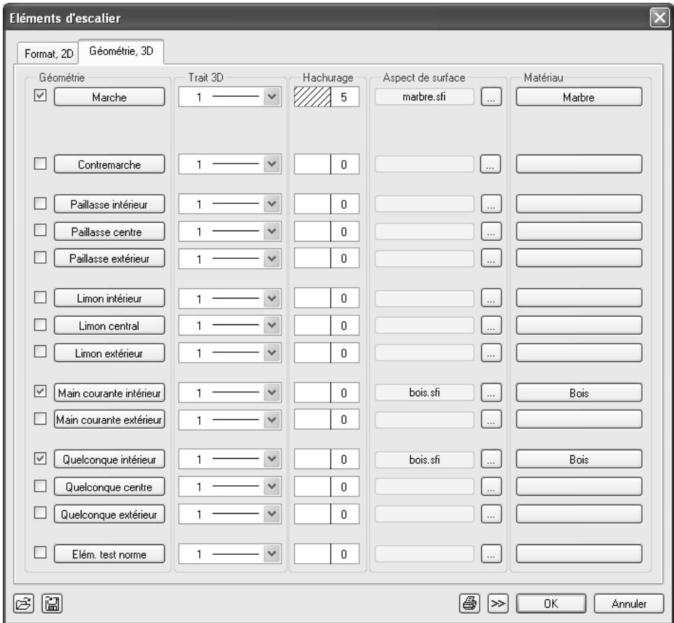 CAD LIMITED ALLPLAN 2005 ARCHITECTURE - Pour définir les paramètres d'un élément d'escalier - 3