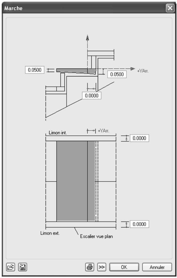 CAD LIMITED ALLPLAN 2005 ARCHITECTURE - Pour définir les paramètres d'un élément d'escalier - 4