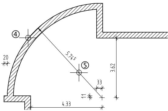 CAD LIMITED ALLPLAN 2005 ARCHITECTURE - Coter le centre - rayon - 2
