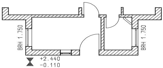CAD LIMITED ALLPLAN 2005 ARCHITECTURE - Hauteur d'aluège automatique - 5