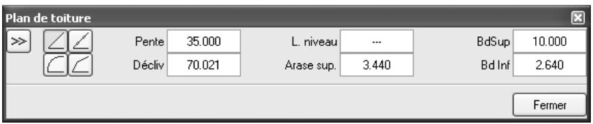 CAD LIMITED ALLPLAN 2005 ARCHITECTURE - Pour créer le toit principal - 1