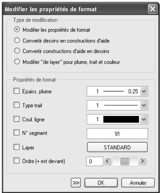 CAD LIMITED ALLPLAN 2005 ARCHITECTURE - Modifier l'épaisseur, le type et la couleur des lignes - 1