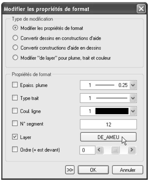 CAD LIMITED ALLPLAN 2005 ARCHITECTURE - Modifier un calque - 1