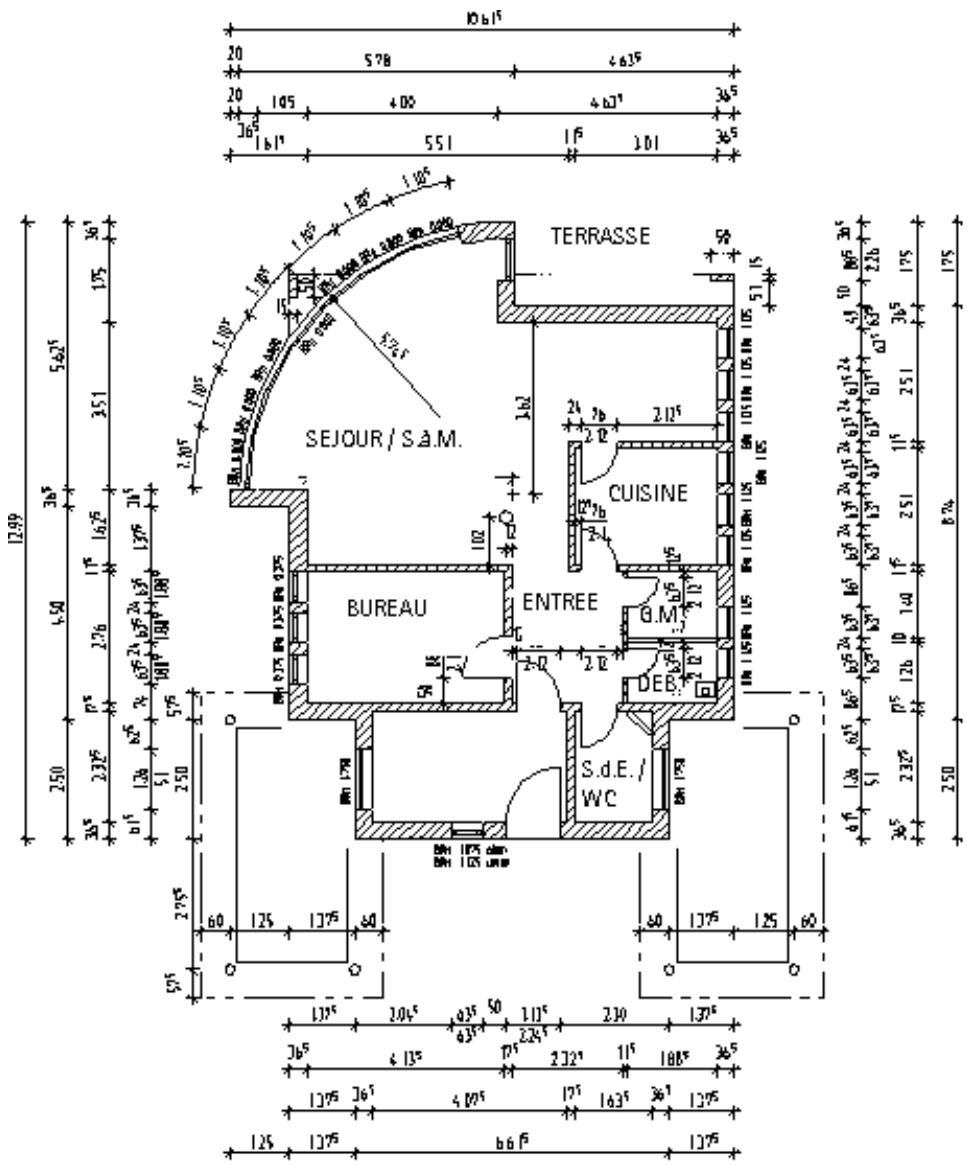 CAD LIMITED ALLPLAN 2005 ARCHITECTURE - Hauteur d'aluège automatique - 6