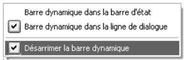 CAD LIMITED ALLPLAN 2005 ARCHITECTURE - Pour retirer la barre dynamique de la barre d'état - 1