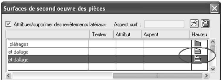 CAD LIMITED ALLPLAN 2005 ARCHITECTURE - Pour définir des surfaces de second œuvre - 2