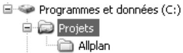 CAD LIMITED ALLPLAN 2005 ARCHITECTURE - Dossier de stockage central des données pour une installation en réseau - 2