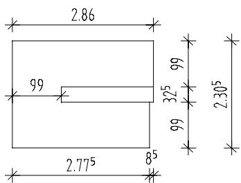 CAD LIMITED ALLPLAN 2005 ARCHITECTURE - Vue en plan de l'escalier sous forme de construction d'aide - 1