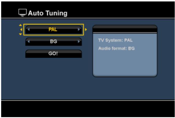 CONCEPTRONIC CM3PVRD - Configuração do sintonizador de TV analógica - 1