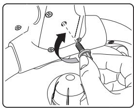 EUROFLEX EZ 2 SUPERCLEAN - Befestigung der Griffstange an der Dampfeinheit - 1