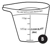 EUROFLEX EZ 2 SUPERCLEAN - AGGIUNGERE L'IGIENIZZANTE CLEAN BLAST - 1