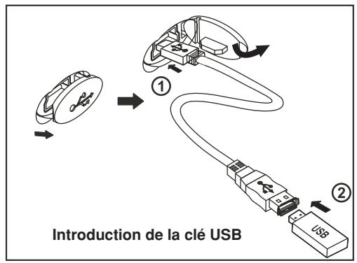 VIETA CCM4000R - Introduction et retrait de la clé USB - 1
