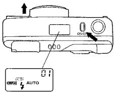 YASHICA T4 ZOOM - 2-3 Pressing the Main Switch to Turn the Camera Power "ON" - 1