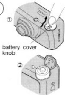 YASHICA ZOOMATE 165SE - 2-1 Load the battery - 1