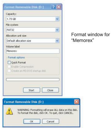 MEMOREX MCC221 - ADVERTENCIA! - 1