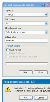 MEMOREX MCC221 - WARNING! - 1