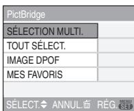 PANALOGIC DMC-FZ8 - Appuyez sur / pour selectionner une rubrique puis appuyez sur [MENU/SET]. - 1