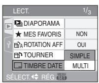 PANALOGIC DMC-FZ8 - Appuyez sur / pour sélectionner [SIMPLE] ou [MULTI] puis appuyez sur [MENU/SET]. - 1