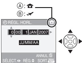 PANALOGIC DMC-FZ8 - Appuyez sur /  / pour selectionner la date et l'heure. - 1