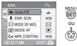 PANALOGIC DMC-FZ8 - Appuyez sur [MENU/SET] pour effectuer le réglage. - 1