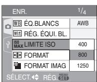 PANALOGIC DMC-FZ8 - Appuyez sur / pour selectionner [LIMITE ISO] puis appuyez sur  . - 1