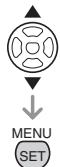 PANALOGIC DMC-FZ8 - Appuyez sur / pour selectionner [OUI] ou [NON] puis appuyez sur [MENU/SET]. - 2