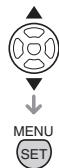 PANALOGIC DMC-FZ8 - Appuyez sur / pour selectionner [MF1] ou [MF2] puis appuyez sur [MENU/SET]. - 2