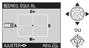 PANALOGIC DMC-FZ8 - Appuyez sur /  / pour ajuster finement l'équilibre des blancs. - 1