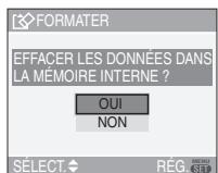 PANALOGIC DMC-FZ8 - Appuyez sur ▲ pour sélectionnner [OUI] puis appuyez sur [MENU/SET]. - 1