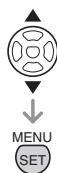 PANALOGIC DMC-FZ8 - Appuyez sur / pour selectionner [TOUT] ou [★] puis appuyez sur [MENU/SET]. - 2