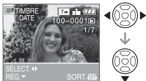 PANALOGIC DMC-FZ8 - Appuyez sur «/» pour sélectionner l'image, puis appuyez sur  . - 1