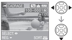 PANALOGIC DMC-FZ8 - Appuyez sur / pour selectionner l'image et puis appuyez sur  . - 1