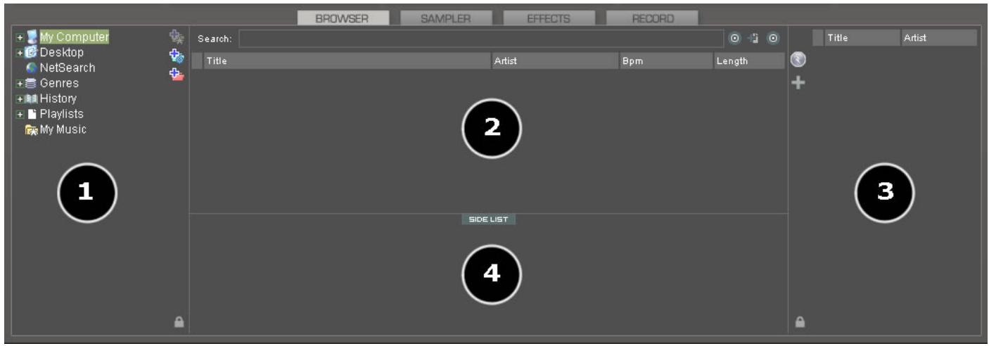 ATOMIX VIRTUAL DJ PROFFESSIONAL V6 - SIDELIST - 1