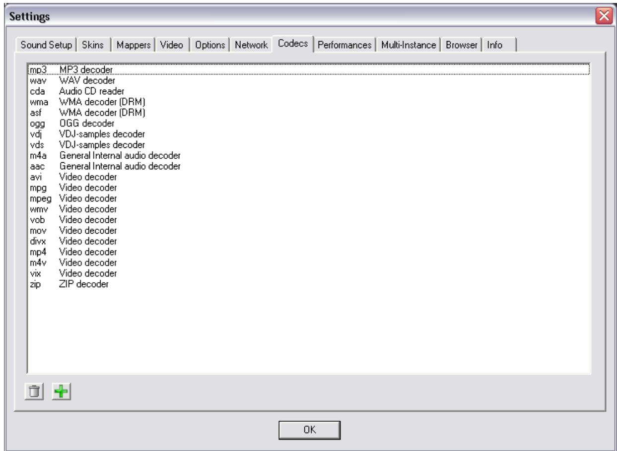 ATOMIX VIRTUAL DJ PROFFESSIONAL V6 - Determining Appropriate Selection for a Unique codec - 1