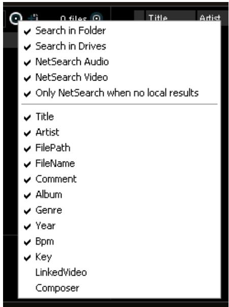 ATOMIX VIRTUAL DJ PROFFESSIONAL V6 - What can be searched? - 1