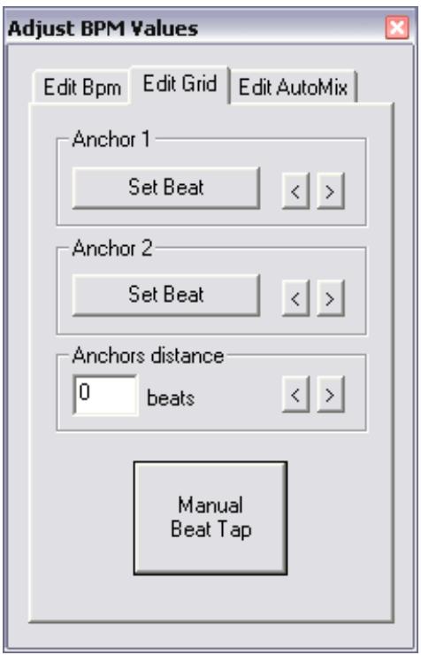 ATOMIX VIRTUAL DJ PROFFESSIONAL V6 - EDIT GRID tab - 1