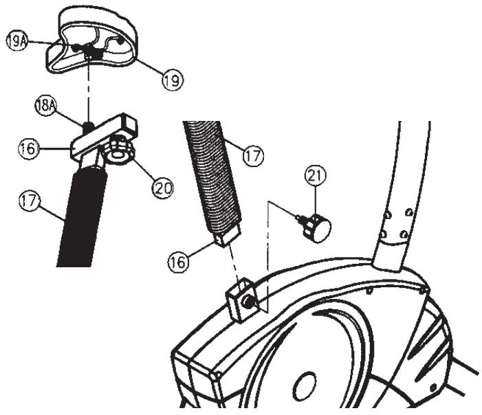 CHRISTOPEIT SPORT EM 8 - Attach the seat and seat post - 1