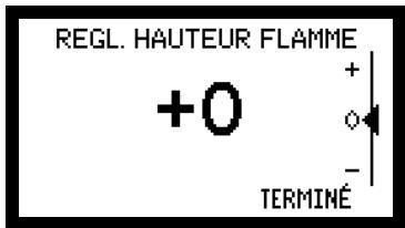 QUADRA FIRE MTVIAE-CE-CWL - Réglage de la hauteur de la flamme (débit d'alimentation) - 1