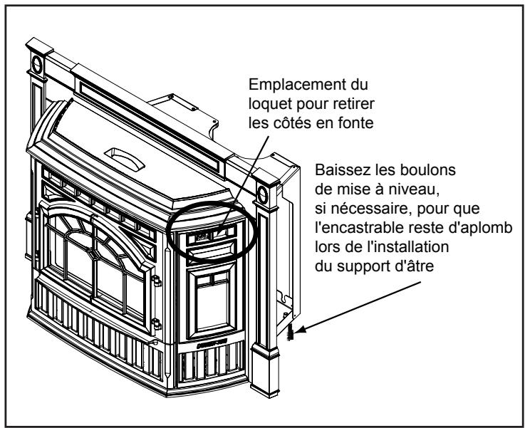 QUADRA FIRE MTVIAE-CE-CWL - Retrait des côtés en fonte - 1