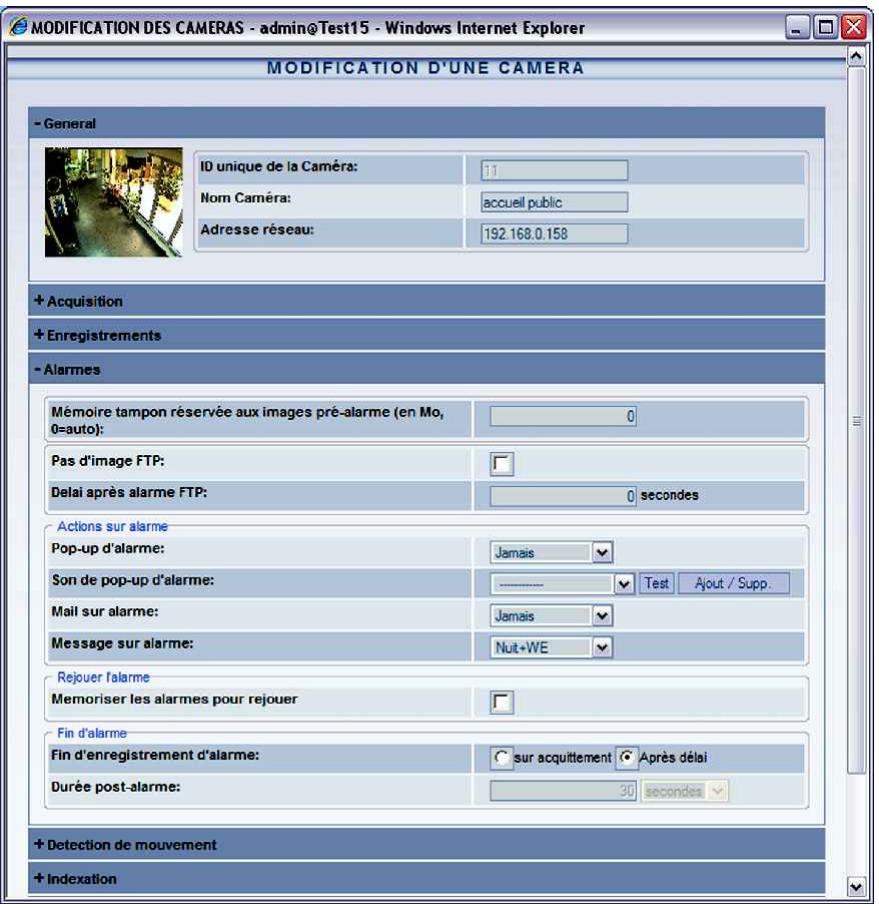 CAMTRACE V5.10.00 - Paramétrage à effectuer sur les CamTraces distants. - 2