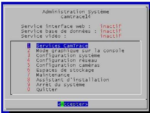 CAMTRACE V5.10.00 - Définition manuelle des paramètres réseau - 1
