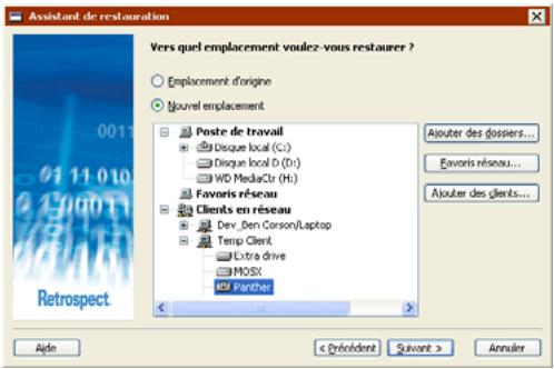 EMC RETROSPECT - Restauration des fichiers - 3
