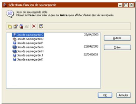 EMC RETROSPECT - Choix du jeu de sauvegarde - 1