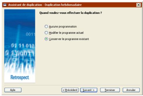 EMC RETROSPECT - Planification - 2