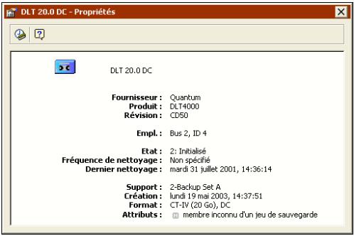 EMC RETROSPECT - Nettoyage d'un lecteur de bande - 1
