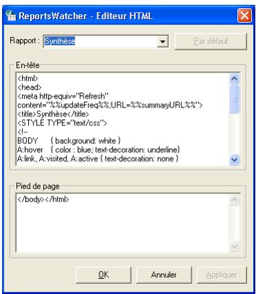 EMC RETROSPECT - Pour configurer reportswatcher : - 2