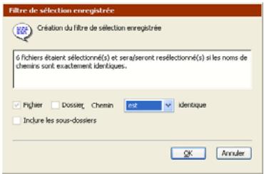 EMC RETROSPECT - Pour enregistrer la sélection comme fille : - 1